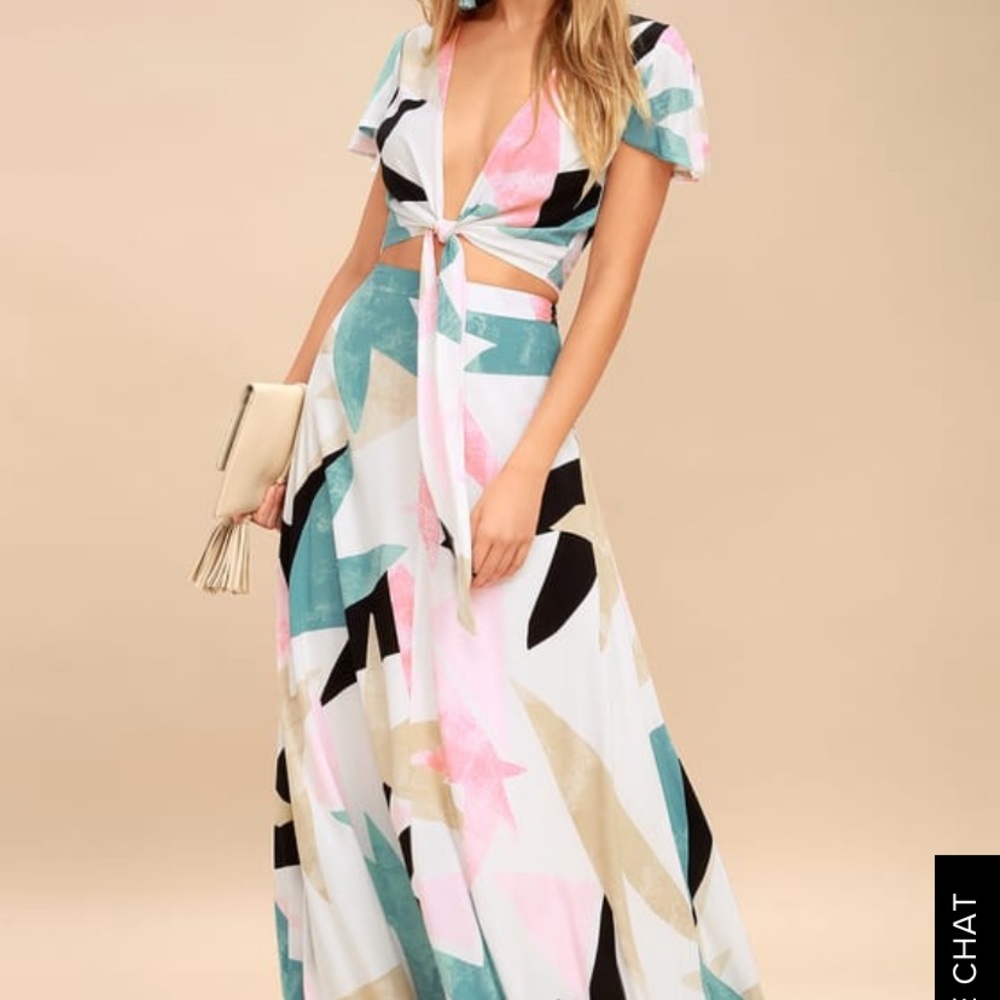 Two piece maxi dress